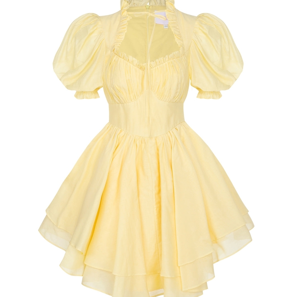 Selkie Yellow Mini Dress Twinkie Portrait Of A Lady